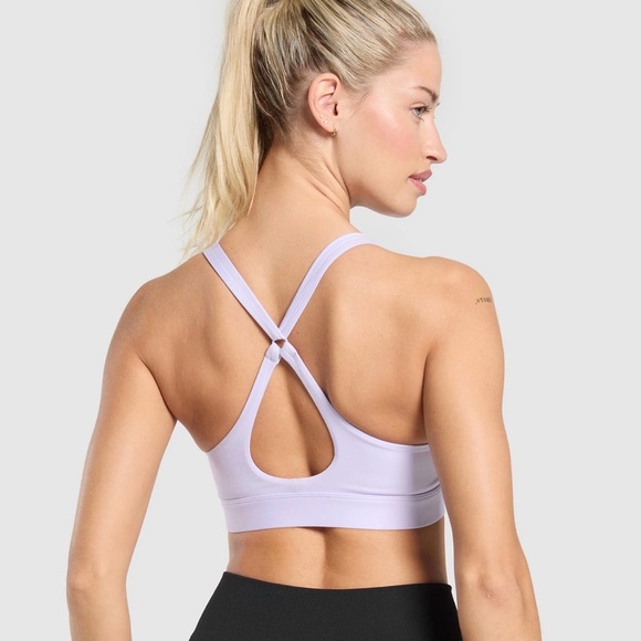 GYMSHARK 💜 PEEK A BOO sports bra XS - Picture 2 of 5